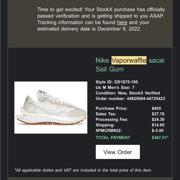 Nike Vaporwaffle Sacai (Sail/Gum) - Picture 12 of 12